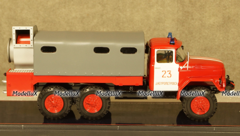Зил 131, Автомобиль дымоудаления, Днепропетровск 1989 г., Казань 1980 г., TruckTyr 1:43