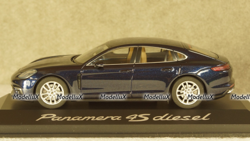 Porsche Panamera 4S diesel (2. Gen.) 2016 dark blue, Herpa 1:43