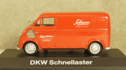 DKW Schnellaster Kasten Van Red, 02396, Schuco 1:43