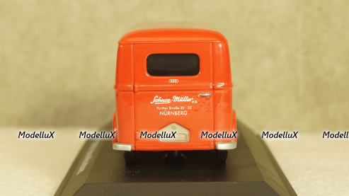 DKW Schnellaster Kasten Van Red, 02396, Schuco 1:43