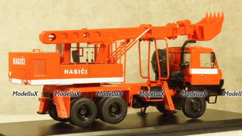 Экскаватор-планировщик UDS-114A (на шасси Tatra-815) пожарный, SSM1421, SSM 1:43