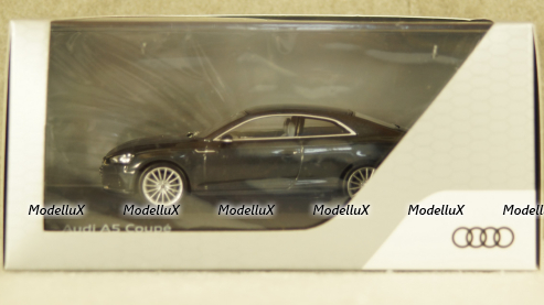 Audi A5 Coupe 2016 dark grey, Spark 1:43