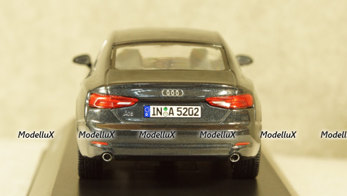 Audi A5 Coupe 2016 dark grey, Spark 1:43
