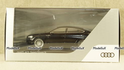 Audi A5 Sportback 2017 black, Spark 1:43