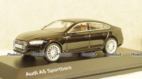 Audi A5 Sportback 2017 black, Spark 1:43