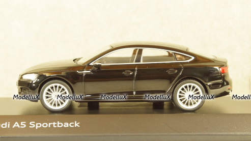 Audi A5 Sportback 2017 black, Spark 1:43