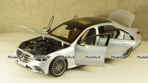 Mercedes S500 (W223) 2021 silver, S-Class, B66960633, Norev 1:18