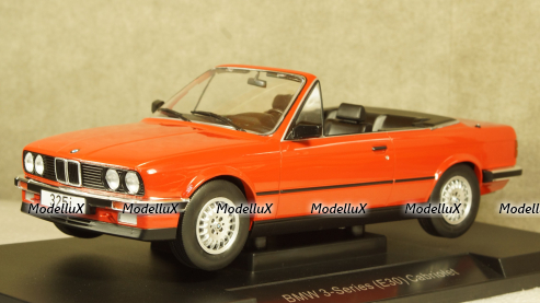 BMW 325i (E30) Convertible red, MCG18151, MCG 1:18