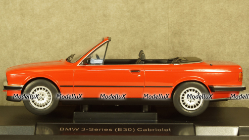 BMW 325i (E30) Convertible red, MCG18151, MCG 1:18