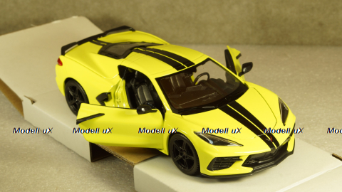 Chevrolet Corvette C8 Stingray 2020 yellow, 31527, Maisto 1:24