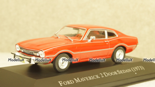 Ford Maverick 2 Door Sedan 1973, red, American Cars №25, Altaya 1:43