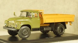 Зил-130 на арочной резине, сельхоз вариант, хаки/коричневый, TruckTyr 1:43