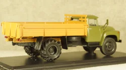 Зил-130 на арочной резине, сельхоз вариант, хаки/коричневый, TruckTyr 1:43