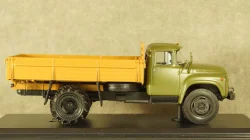Зил-130 на арочной резине, сельхоз вариант, хаки/коричневый, TruckTyr 1:43