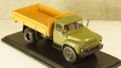 Зил-130 на арочной резине, сельхоз вариант, хаки/коричневый, TruckTyr 1:43