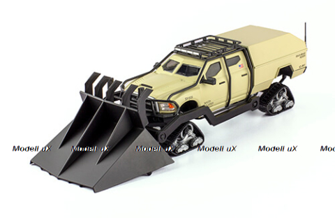 Dodge Ram Ice PickUp DS with a snow plow 2009, Luke Hobbs, beige, Fast & Furious #45, Altaya 1:43