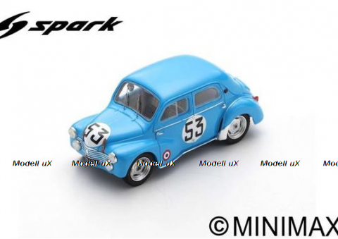 Renault 4CV 1063 No.53 24H Le Mans 1952 - Y. Lesur - A. Briat, S5225, Spark 1:43