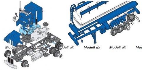 Сборная модель Western Star Cysterna 38 JET, 0107-38, Monti System 1:48