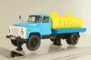 Газ-53-12 АЦПТ-3,3  "Молоко", 1988 г., голубой/желтый, 105356, DiP Models 1:43