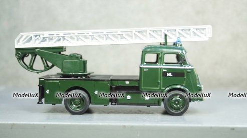 DAF A1600 fire engine NL 1962 darkgreen, Yat Ming 1:43