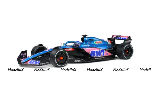 Renault F1 A522 Team Alpine BMW N 14 Monaco GP 2022 Fernando Alonso, blue pink, 1808803, Solido 1:18
