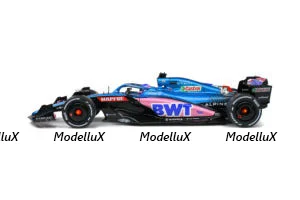 Renault F1 A522 Team Alpine BMW N 14 Monaco GP 2022 Fernando Alonso, blue pink, 1808803, Solido 1:18