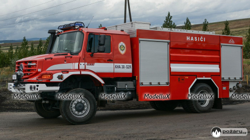 Mercedes-Benz Zetros 1833 A 4x4 TLF 20/4500, пожарный автомобиль, красный, TR4839, TruckTyr 1:43
