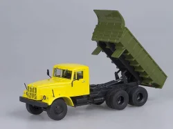 Краз-256Б1 самосвал желтый/зеленый, АвтоИстория 1:43