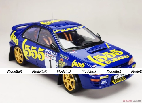 Subaru Impreza 555 #1 M.Colin/ R. Derek winner rally Catalunya 1996, SUN5516, SunStar 1:18