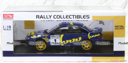 Subaru Impreza 555 #1 M.Colin/ R. Derek winner rally Catalunya 1996, SUN5516, SunStar 1:18