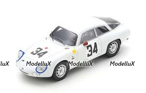 Alfa Romeo Giulietta Sport Zagato No.34 24H Le Mans 1963 G. Sala - R. Rossi, S9052, Spark 1:43