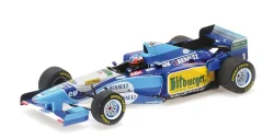 Benetton F1 B195 Team Mild Seven Renault N 1 World Champion Winner Pacific Gp 1995 Michael Schumacher, blue yellow, 510953301, Minichamps 1:18 