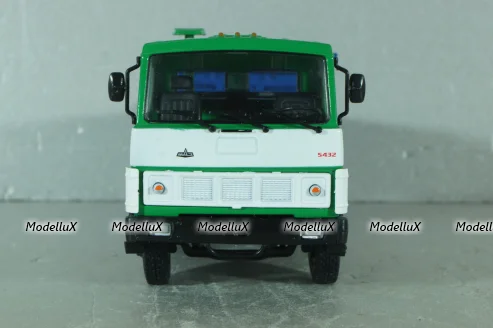 Маз-5432 с п/прицепом самосвалом Маз-5232В зелений/синій,Deagostini + АвтоИстория 1:43