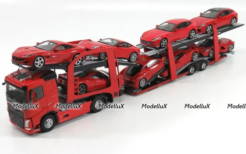 VOLVO FH4 500 TRUCK CAR TRANSPORTER, 116250B, Eligor 1:43