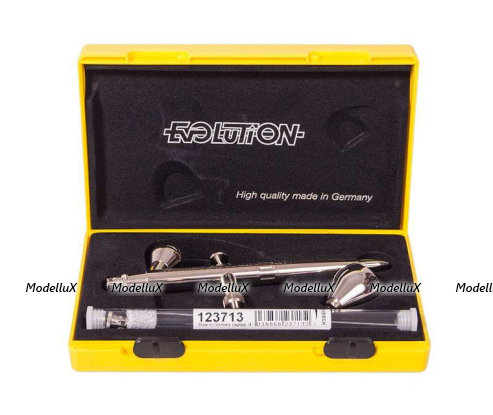 Аэрограф Harder&Steenbeck Evolution Silverline Two in One 126003 (конусное сопло 0,2 мм/0,4 мм)
