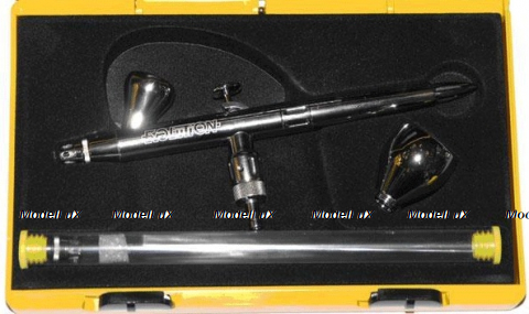 Аэрограф Harder&Steenbeck EVOLUTION SILVERLINE fPc Two in One 126103 (конусное сопло 0,15 мм/0,4 мм)