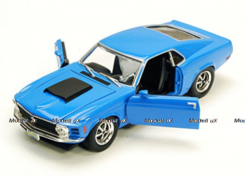 Ford Mustang Boss 429 blue, 73303, MotorMax 1:24