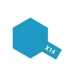 Акриловая глянцевая краска  Gloss Sky Blue (небесно голубой), X-14, 81514 Tamiya 