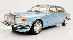 ROLLS ROYCE - SILVER SPIRIT 1980 - LIGHT BLUE MET, Modelcarswholesale 1:18