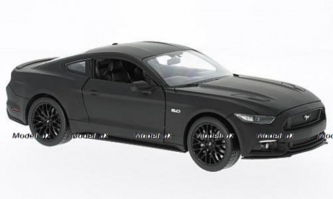 Ford Mustang GT matt-black, WEL24062, Welly 1:24