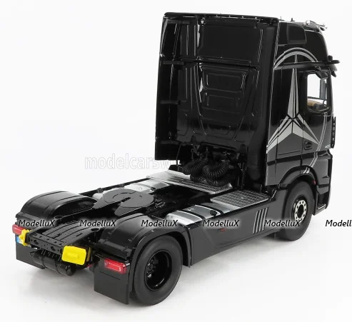 MERCEDES BENZ ACTROS 2 1863 GIGASPACE 4x2 MIRRORCAM TRACTOR TRUCK LOGO MERCEDES 2-ASSI 2018, LM10240051, NZG 1:18