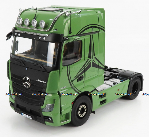 MERCEDES BENZ ACTROS 2 1863 GIGASPACE 4x2 MIRRORCAM TRACTOR TRUCK 2-ASSI 2018, LM10240030, NZG 1:18
