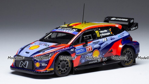 Hyundai i20 #11 Finland Rally 2022 Neuville/Wydaeghe, RAM866, IXO 1:43