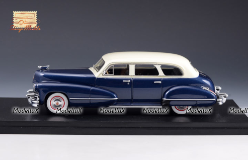 Cadillac Series 67 Seven Passenger Imperial Sedan Blue/White 1942, STM42802, Stamp models 1:43