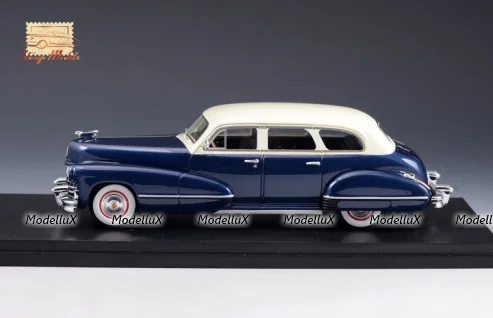 Cadillac Series 67 Seven Passenger Imperial Sedan Blue/White 1942, STM42802, Stamp models 1:43