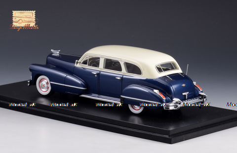 Cadillac Series 67 Seven Passenger Imperial Sedan Blue/White 1942, STM42802, Stamp models 1:43