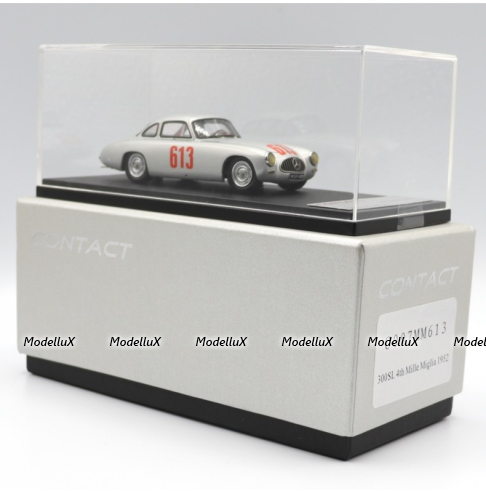 MERCEDES 300 SL N.613 4th MILLE MIGLIA 1952 CARACCIOLA-KURRLE, BG7213, Bang 1:43