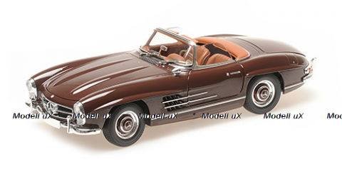 Mercedes 300 SL Roadster (W198) 1957 Dark Red 180039037 Minichamps 1:18
