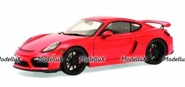 Porsche Cayman GT4 red, 450040300,Schuco 1:18