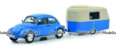 Volkswagen Käfer 1600i m.Eriba Puck  450268300, Schuco 1:43